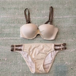 VS Cream Strappy Bikini